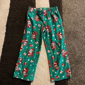 Kids Green bottom Christmas pajamas